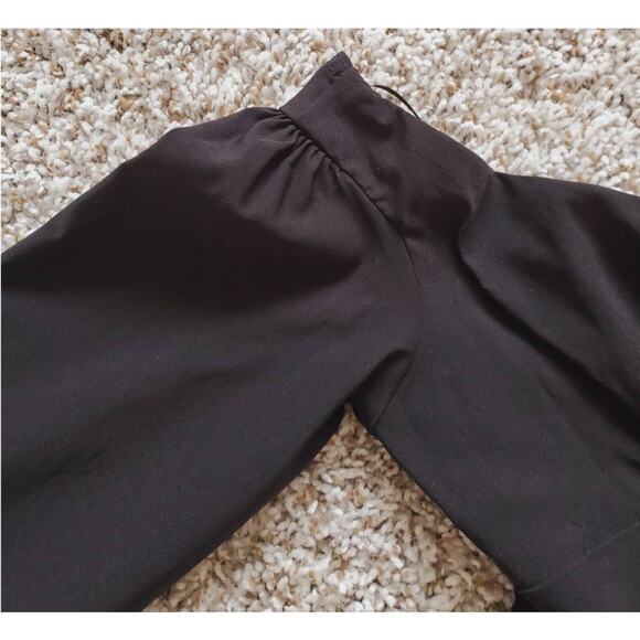 Topshop Bengaline Off the Shoulder Bardot Neck Black Women's Blouse size 2 - Picture 7 of 12